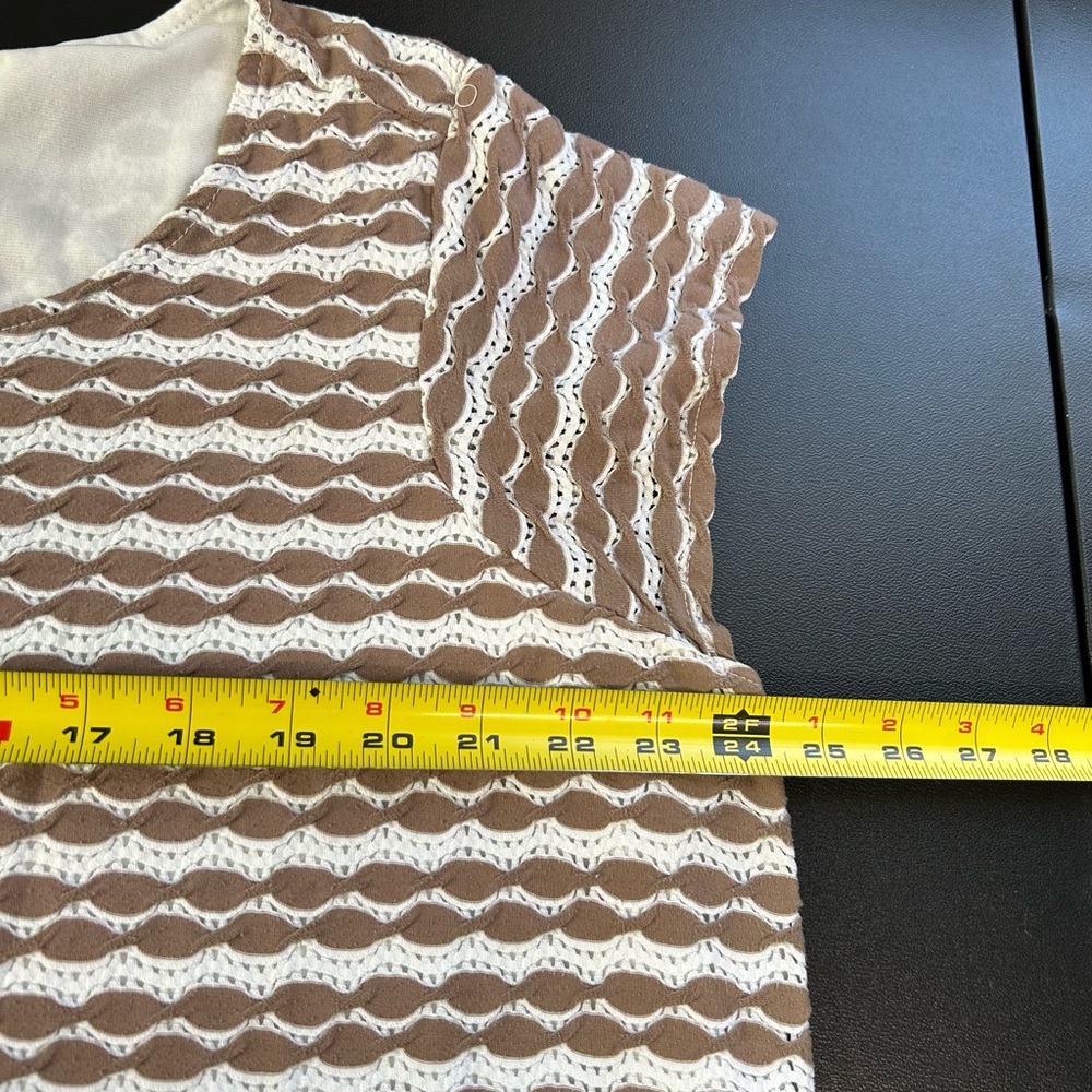 Roz & Ali‎ Women's 3X Pullover Top Lined Textured Cap Sleeve Business Casual - Picture 6 of 11